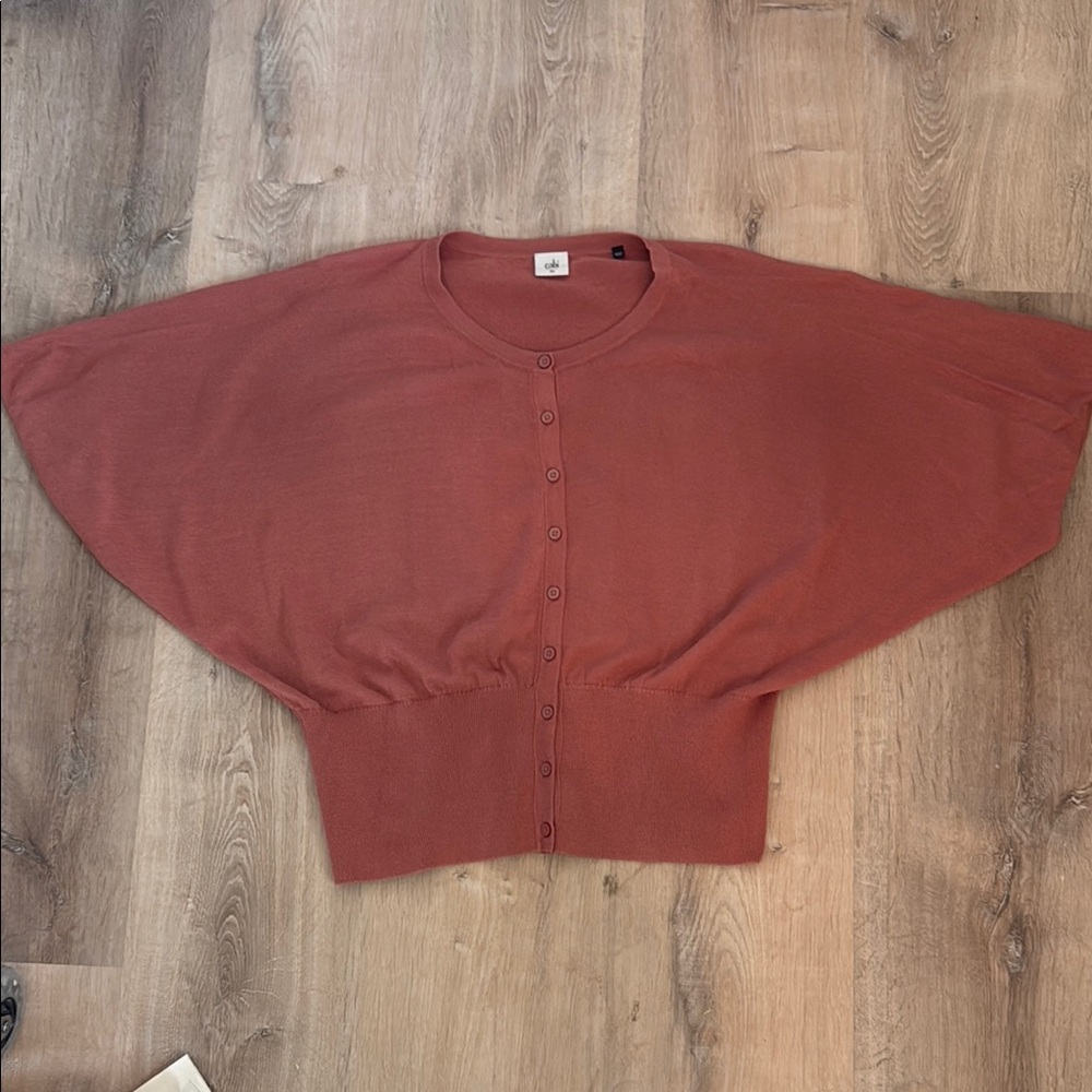Cabi 5284 Dusty Mauve Button-Up Women's Sweater XL